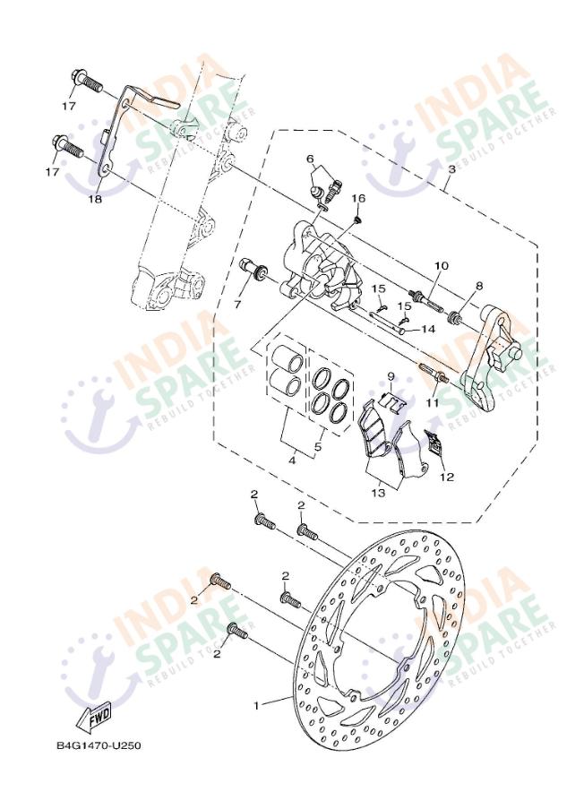 FRONT BRAKE CALIPER
